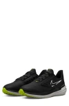 Nike Air Winflo 9 Water Repellent Running Shoe In Black/white/smoke Grey