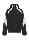 Nike Air Woven Paneled Jacket In Black And White