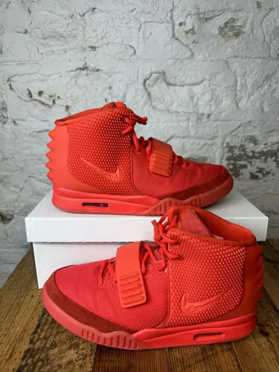 Pre-owned Nike Air Yeezy 2 Sp Red October Size 10 Shoes