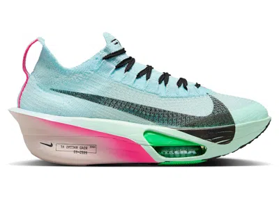 Pre-owned Nike Air Zoom Alphafly Next% 3 Black (women's) Sneakers In Glacier Blue/mint Foam/green Shock