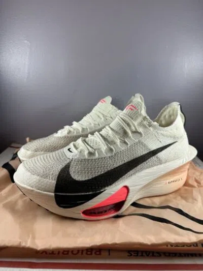 Pre-owned Nike Air Zoom Alphafly Next% 3 ‘sail Hot Punch' Fd8311 103 Size 12 In White