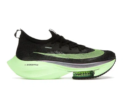 Pre-owned Nike Air Zoom Alphafly Next% (women's) Sneakers In Black/electric Green