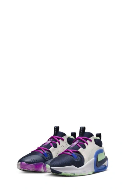 Nike Kids' Air Zoom Crossover 2 Se Basketball Shoe In Phantom/ Hyper Royal/ Violet