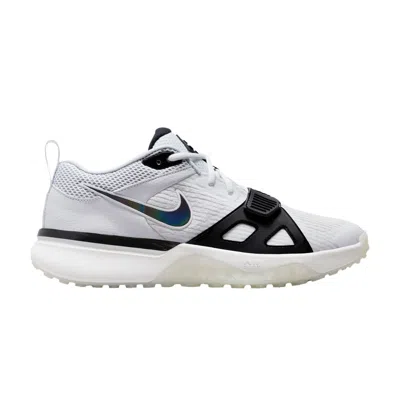 Pre-owned Nike Air Zoom Diamond Elite Turf 'white Iridescent - White Outlined Swoosh'
