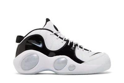 Pre-owned Nike Air Zoom Flight 95 'black Patent' Dv0820-100 In White/multi-color/black/football Grey