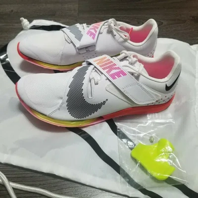 Pre-owned Nike Air Zoom Lj Elite Rawdacious Spikes Mens 8 Womens 9.5 Long Jump Tokyo 2021 In White