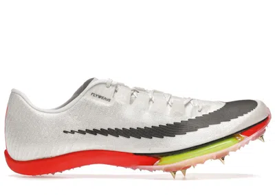 Pre-owned Nike Air Zoom Maxfly Racing Spike Sneakers In White/pink/volt In Multi