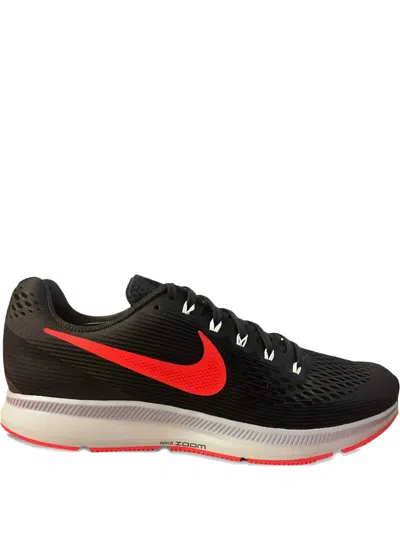 Nike Air Zoom Pegasus 34 Low-tops Performance Sneakers In Black