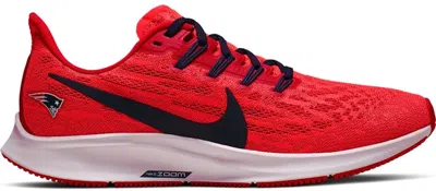 Pre-owned Nike Air Zoom Pegasus 36 New England Patriots (women's) Sneakers In Bright Crimson/university Red/college