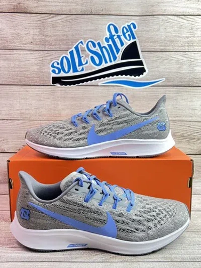 Pre-owned Nike Air Zoom Pegasus 36 Unc Women Grey/blue Ci2053-001 Size 10.5 In Box In Gray