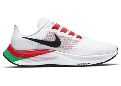 Pre-owned Nike Air Zoom Pegasus 37 Kenya (women's) Sneakers In White/chile Red/lucky Green
