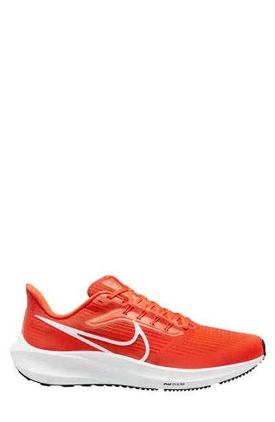 Nike Air Zoom Pegasus 39 Running Shoe In Team Orange/white/black