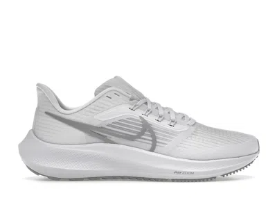 Pre-owned Nike Air Zoom Pegasus 39 (women's) Sneakers In White/metallic Silver/pure Platinum