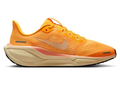 Pre-owned Nike Air Zoom Pegasus 41 Alabaster Sneakers In Laser Orange/apricot Agate/lime Blast