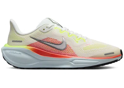 Pre-owned Nike Air Zoom Pegasus 41 Chrome Sneakers In Summit White/bright Crimson/glacier Blue In Multi