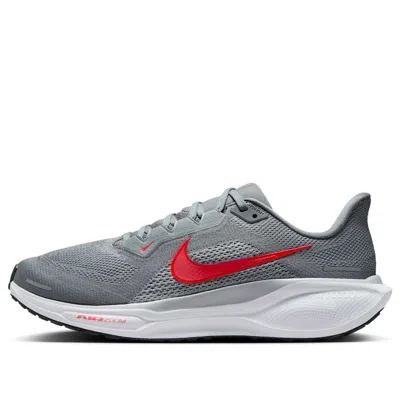 NIKE NIKE AIR ZOOM PEGASUS 41 'COOL GREY BRIGHT CRIMSON'