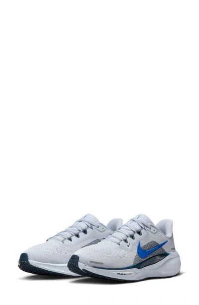 Nike Air Zoom Pegasus 41 Running Shoe In Grey/armory Navy