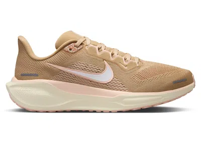 Pre-owned Nike Air Zoom Pegasus 41 White (women's) Sneakers In Linen/light Orewood Brown/washed Coral
