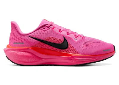 Pre-owned Nike Air Zoom Pegasus 41 (women's) Sneakers In Playful Pink/hyper Pink/bright Crimson