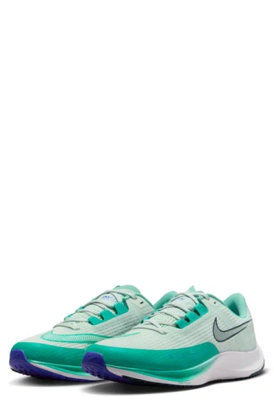 Nike Air Zoom Rival Fly 3 Running Shoe In Barely Green/ Jungle/ Jade