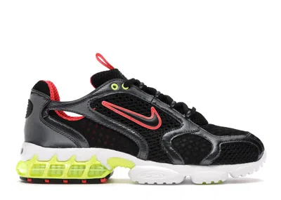 Pre-owned Nike Air Zoom Spiridon Cage 2 Volt (women's) Sneakers In Metallic Hematite/black/track Red In Multi