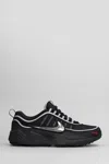 Nike Air Zoom Spiridon Sneakers In Black Leather And Fabric In Black