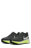 Nike Air Zoom Structure 25 Road Running Shoe In Anthracite/white/volt