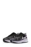 Nike Women's Structure 25 Road Running Shoes (extra Wide) In Black/ Lilac/ White