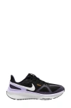 Nike Air Zoom Structure 25 Road Running Shoe In Black/ White/ Daybreak