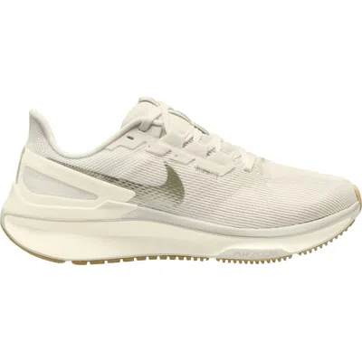 Nike Women's Air Zoom Structure 25 Shoes In Phantom/white/gum Light Brown/metallic Gold In Multi