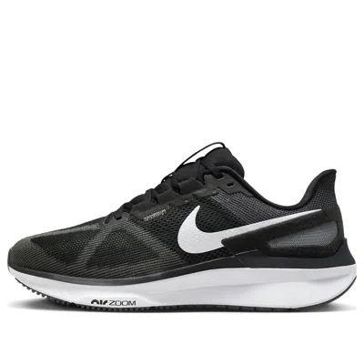 NIKE NIKE AIR ZOOM STRUCTURE 25 ROAD RUNNING SHOES 'BLACK IRON GREY'