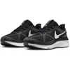 Nike Air Zoom Structure 25 Running Shoe In Black/white/iron Grey