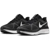 Nike Air Zoom Structure 25 Road Running Shoe In Black/white/iron Grey