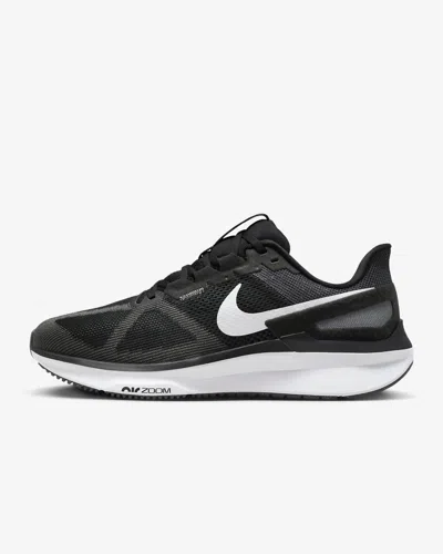 NIKE AIR ZOOM STRUCTURE 25 WIDE IN BLACK WHITE IRON GREY