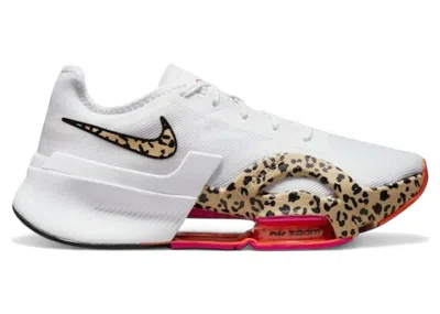 Pre-owned Nike Air Zoom Superrep 3 Leopard (women's) Sneakers In White/black/elemental Rose