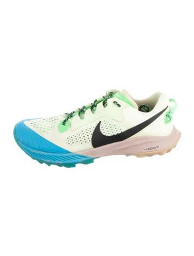 Pre-owned Nike Air Zoom Terra Kiger 6 Barely Volt Blue Sneakers In Green
