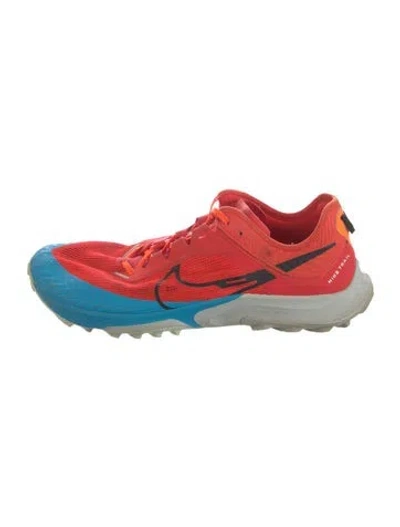 Pre-owned Nike Air Zoom Terra Kiger 8 'habanero Red Laser Blue' Athletic Sneakers In Multi
