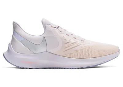 Pre-owned Nike Air Zoom Winflo 6 (women's) Sneakers In Pale Pink/washed Coral/oxygen Purple