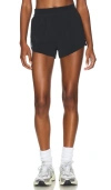 Nike Aeroswift Dri-fit Mid-rise Brief-lined 3 Running Short In Black & White