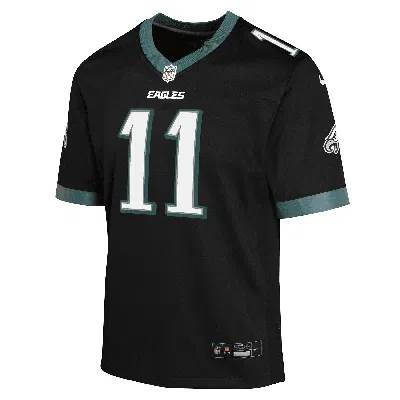Nike A.j. Brown Philadelphia Eagles Big Kids'  Dri-fit Nfl Football Jersey In Black