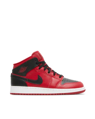 Nike Aj1 Mid Reverse Bred 2021 (gs) In Red