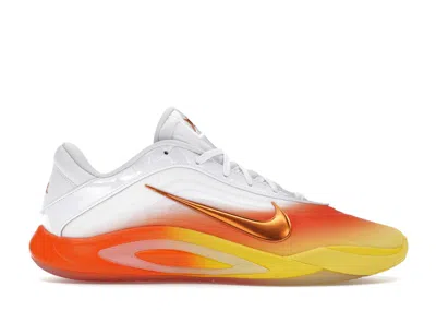 Pre-owned Nike A'ja Wilson A'one Candy Corn Queen (women's) Sneakers In White/safety Orange/chrome Yellow