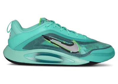 Pre-owned Nike A'ja Wilson A'one King Of The Court Sneakers In Bleached Turquoise/metallic Silver/washed Teal