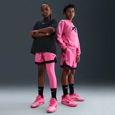 Nike A'ja Wilson Big Kids' Dri-fit Basketball Shorts In Pink