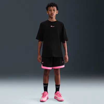 Nike A'ja Wilson Big Kids' Dri-fit Basketball Shorts In Black