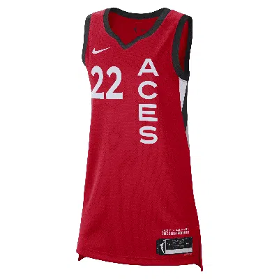 Nike A'ja Wilson Las Vegas Aces 2024 Rebel Edition  Women's Dri-fit Wnba Victory Jersey In Red