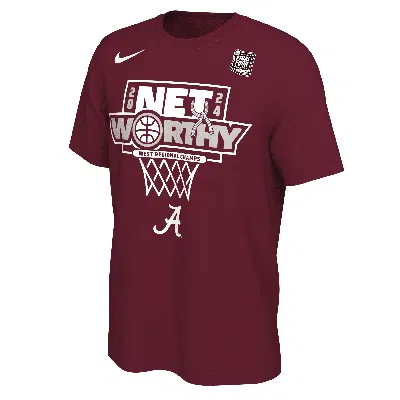 Nike Alabama 2024 Regional Champ  Men's College Basketball T-shirt In Burgundy