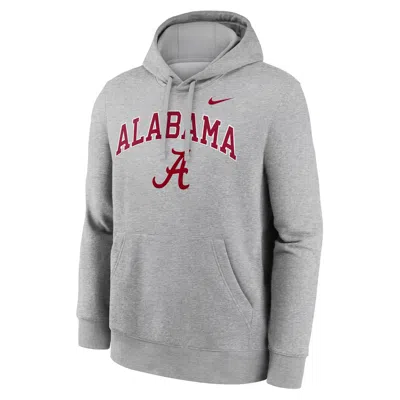 Nike Alabama Arch  Men's College Pullover Hoodie In Gray