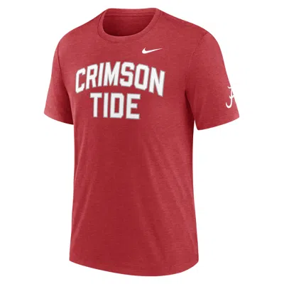 Nike Alabama Campus Collegiate Block  Men's College T-shirt In Red