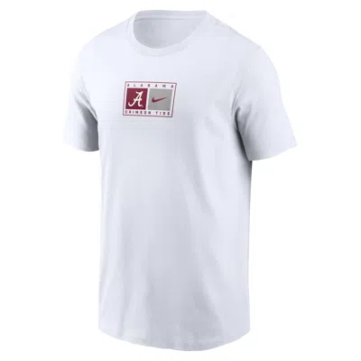 Nike White Alabama Crimson Tide Campus Logo Swoosh T-shirt
